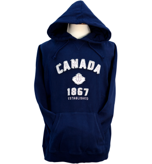 Pullover Hoody - Canada - Navy - Carbon Fiber Washed