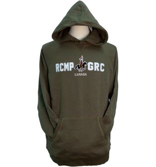 Pullover Hoody - RCMP - Military Green - Carbon Fiber Washed