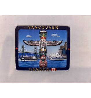 3D Polyresin Magnet  Vancouver Totem Pole 