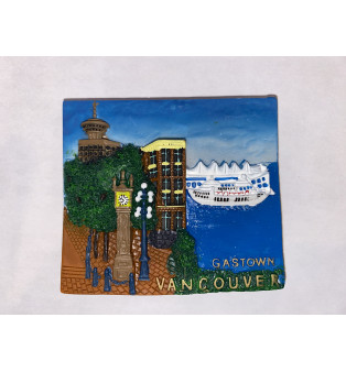Steam Clock with Canada Place Magnet 