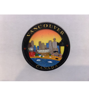 POLYRESIN MAGNET ROUND VAN 