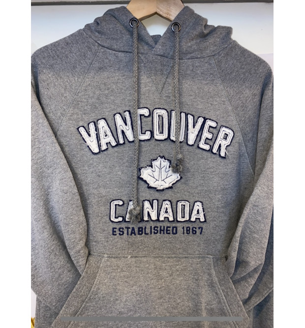 MENS PULLOVER HOODY VAN GREY