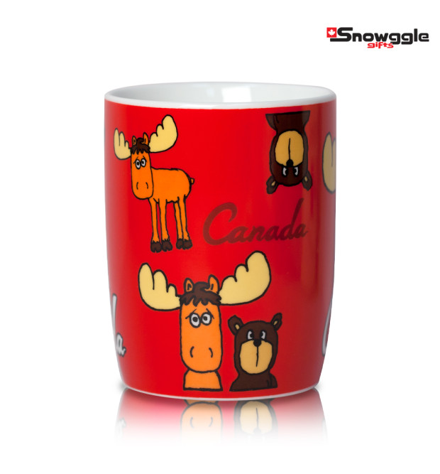 Cartoon Moose & Bear Mug