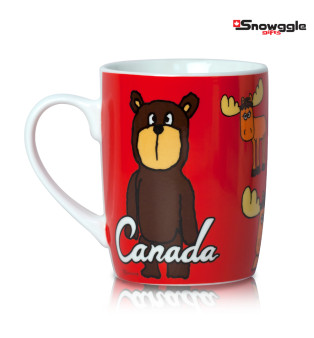 Cartoon Moose & Bear Mug