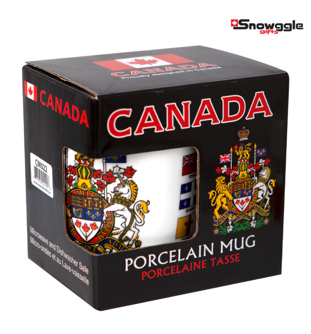 Canada Coat of Arms & Provincial Flags Mug