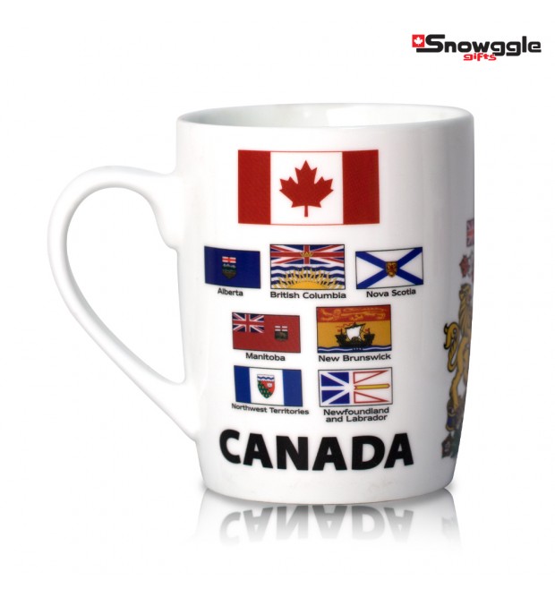 Canada Coat of Arms & Provincial Flags Mug