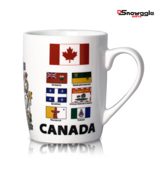 Canada Coat of Arms & Provincial Flags Mug