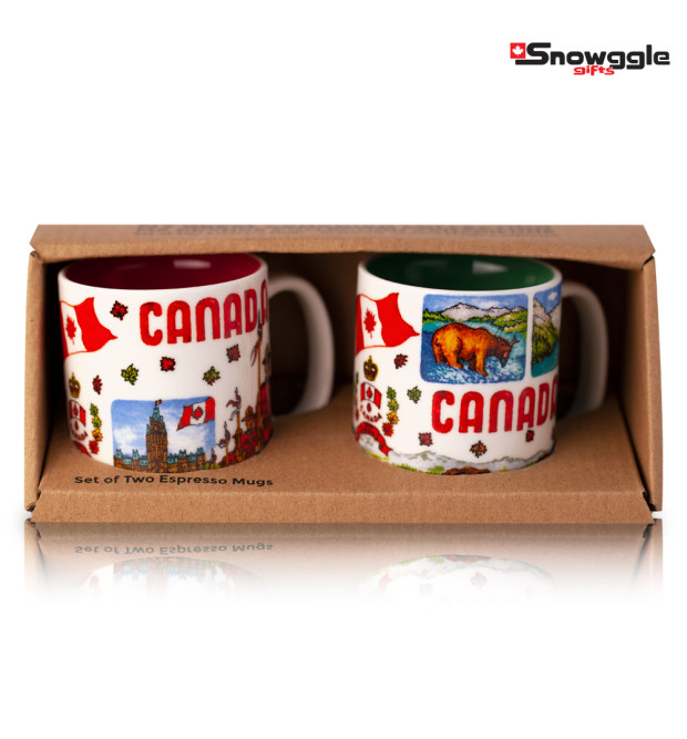 Espresso Canada Mugs Set