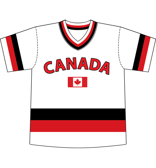 Kids Hockey Jersey White