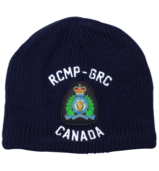 Knitting torque with RCMP Logo - Navy