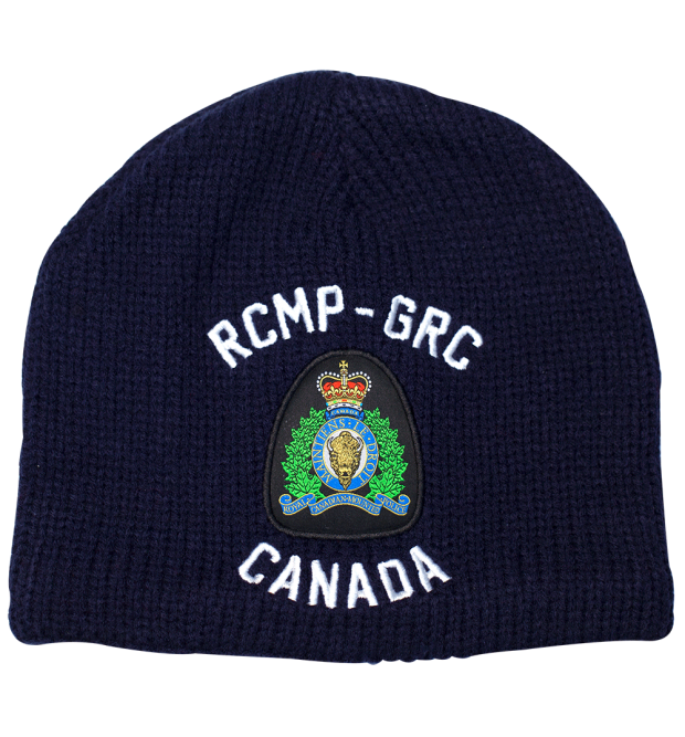 Knitting torque with RCMP Logo - Navy