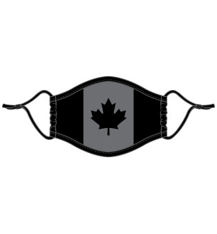 Cotton Mask - Canada Flag Black Edition