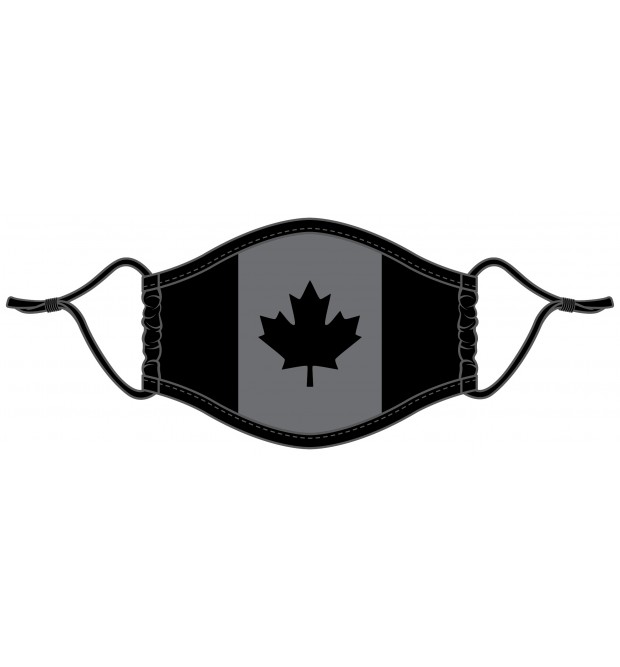 Cotton Mask - Canada Flag Black Edition