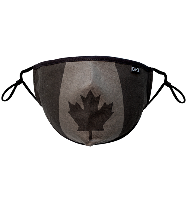 Cotton Mask - Canada Flag Black Edition