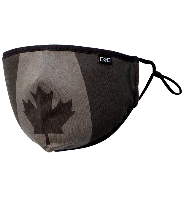 Cotton Mask - Canada Flag Black Edition