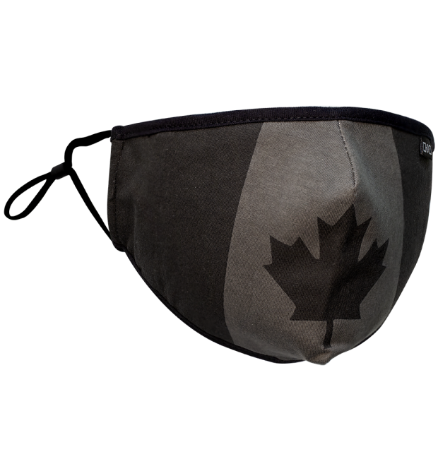 Cotton Mask - Canada Flag Black Edition