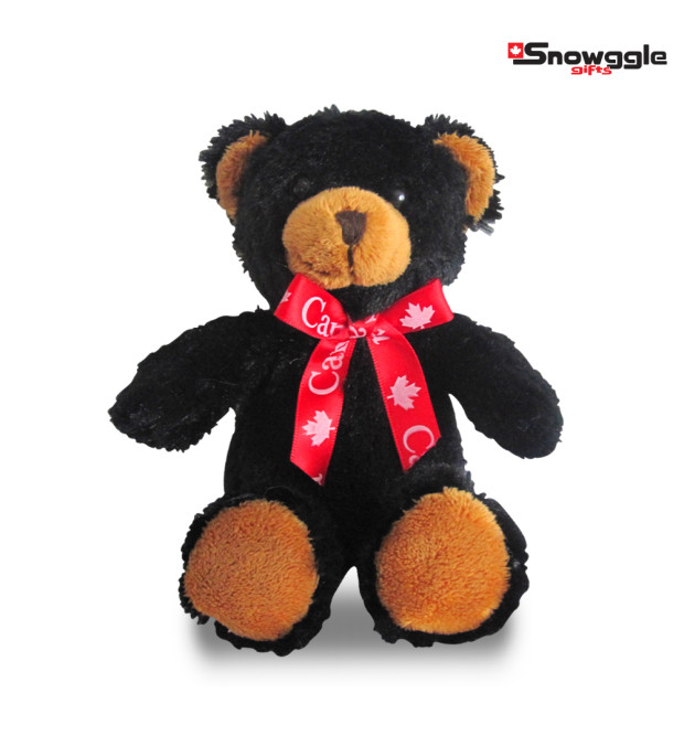 Canned Plush Black Bear