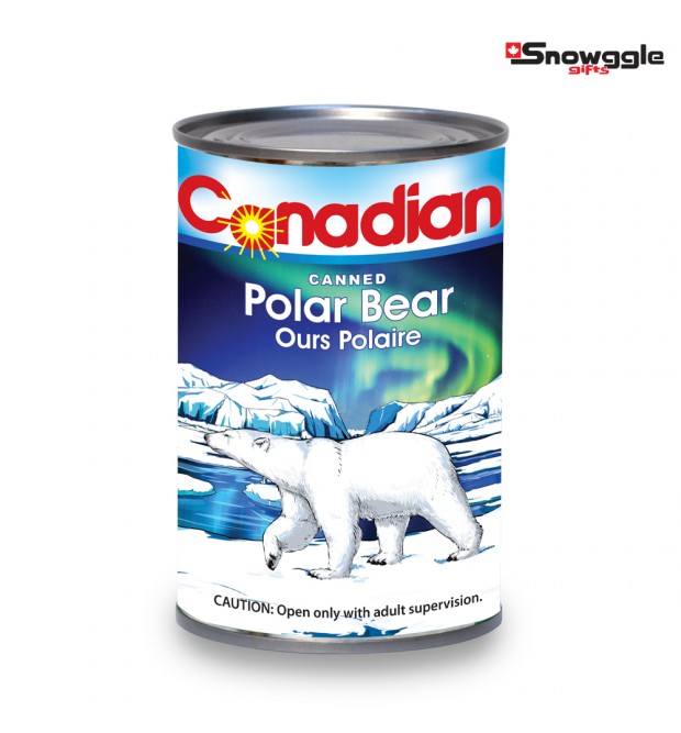 Canned Plush Polar Bear