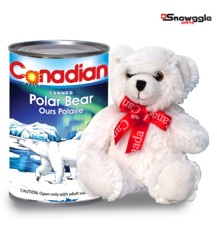 Canned Plush Polar Bear