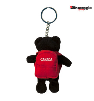 Black Bear with Canada Red Backpack