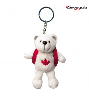 Polar Bear with Canada Red Backpack
