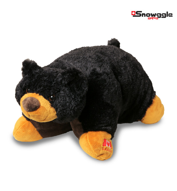 Black Bear Pillow - Foldable