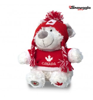 Polar Bear with Red Skicap Red Sweater