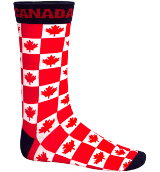 Sock - Maple leaf Grid