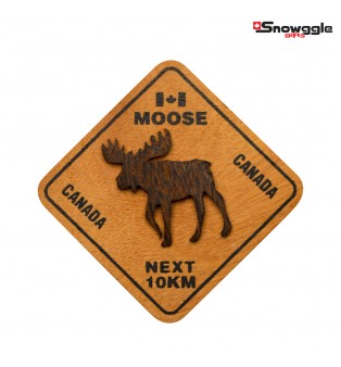 Road Sign - Moose