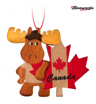 Moose with Maple Leaf